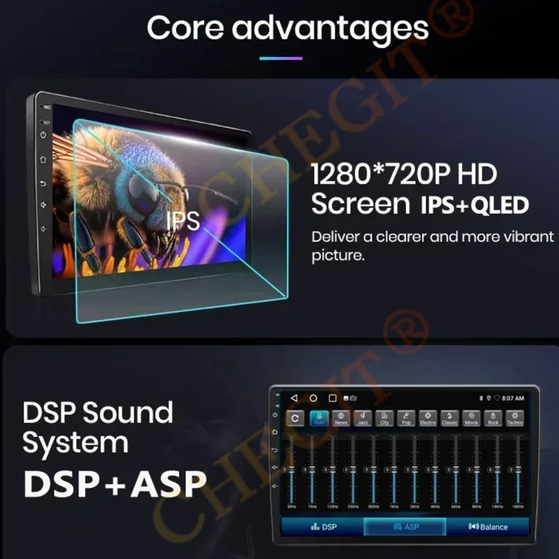 Android 13 32G/64G Multimedia Universal Car Radio Carplay Auto Player GPS Navigation for Toyota Hyundai Nissan VW 7 9 10 inch