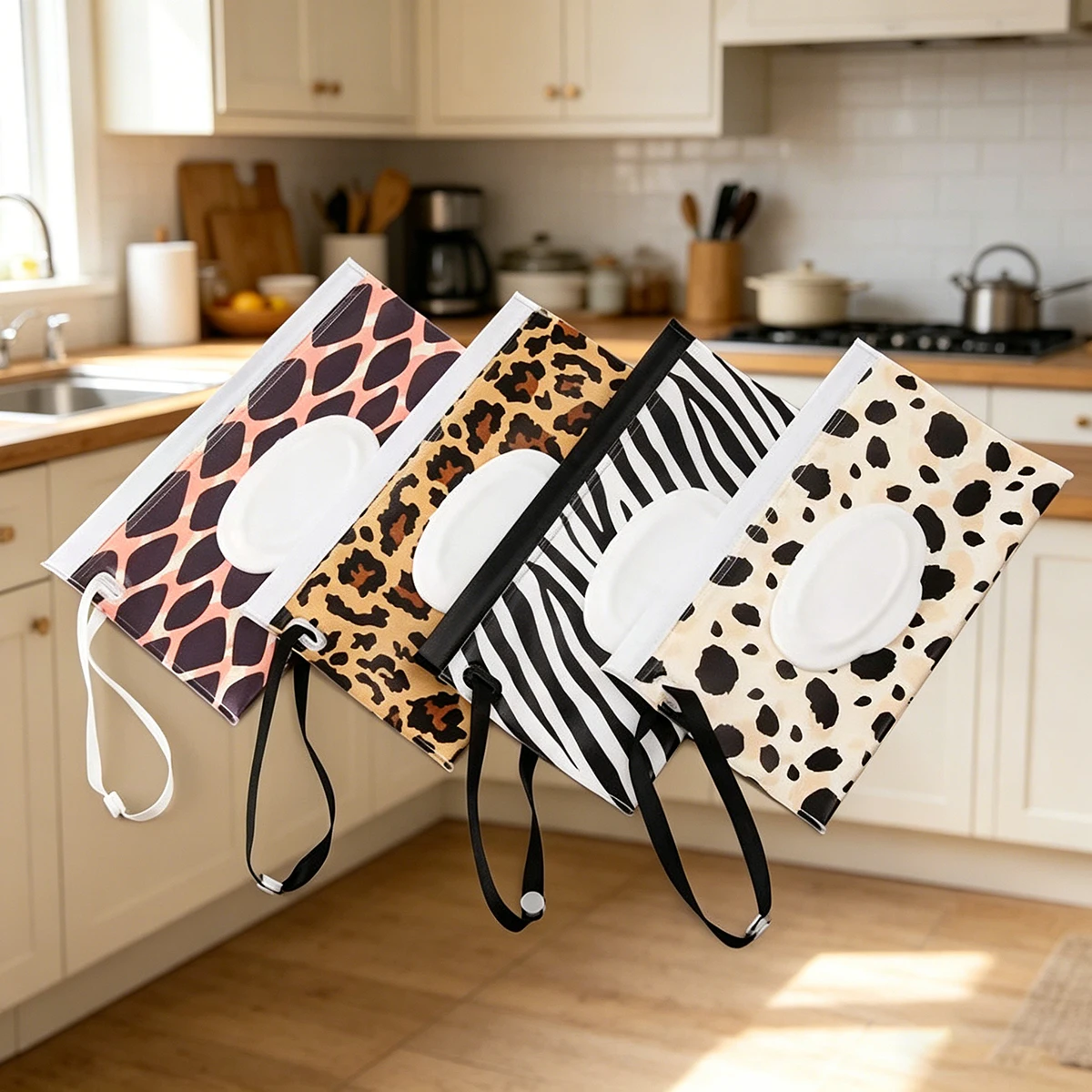Borsa per salviette umidificate in EVA, custodia portatile per salviette per neonati, con coperchio ribaltabile e cinturino a scatto, ricaricabile, utilissima scatola porta fazzoletti, accessori per passeggino