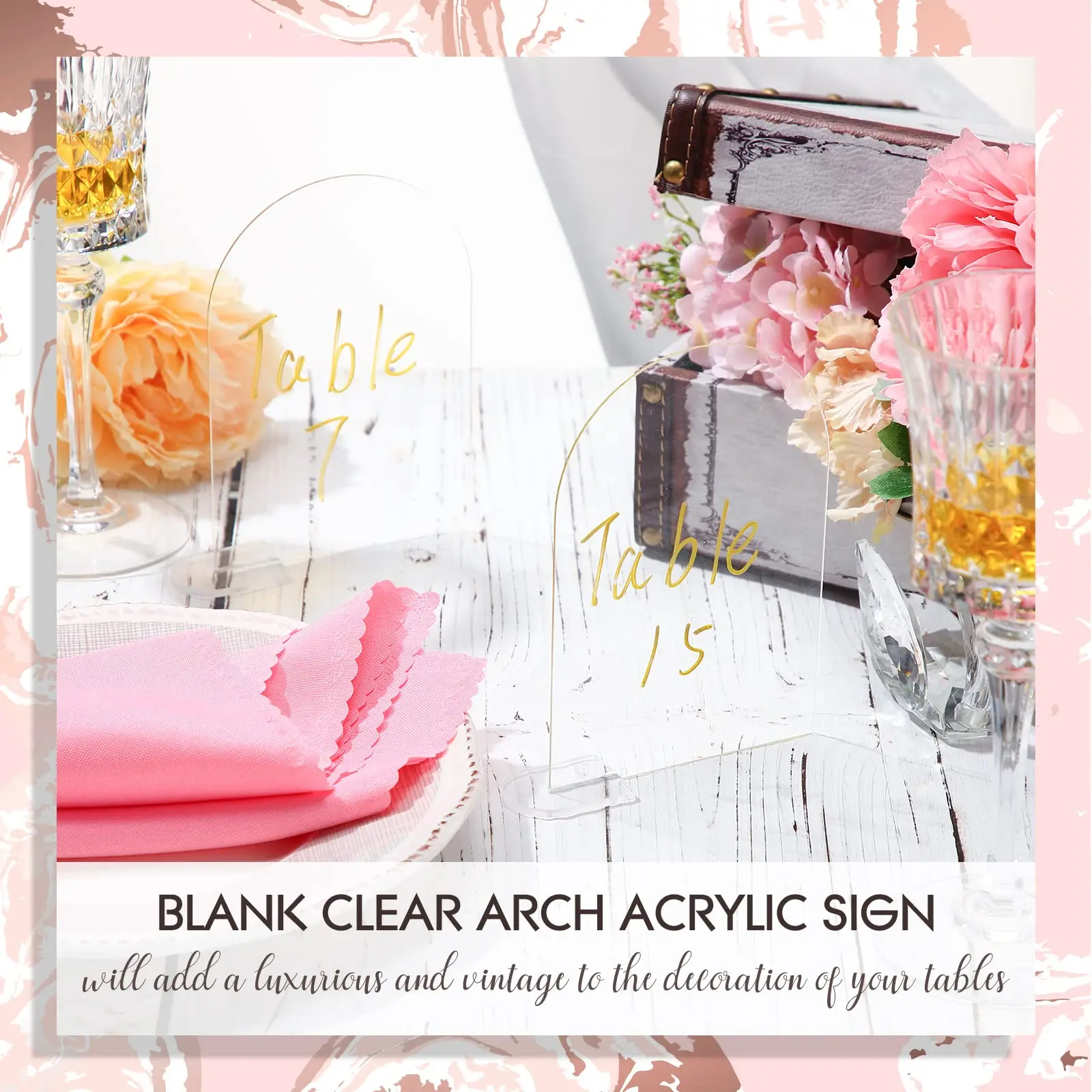 4x6 Inch/5x7 Inch Blank Clear Arch Acrylic Sign, DIY Arched Round Top Acrylic  Sheet for