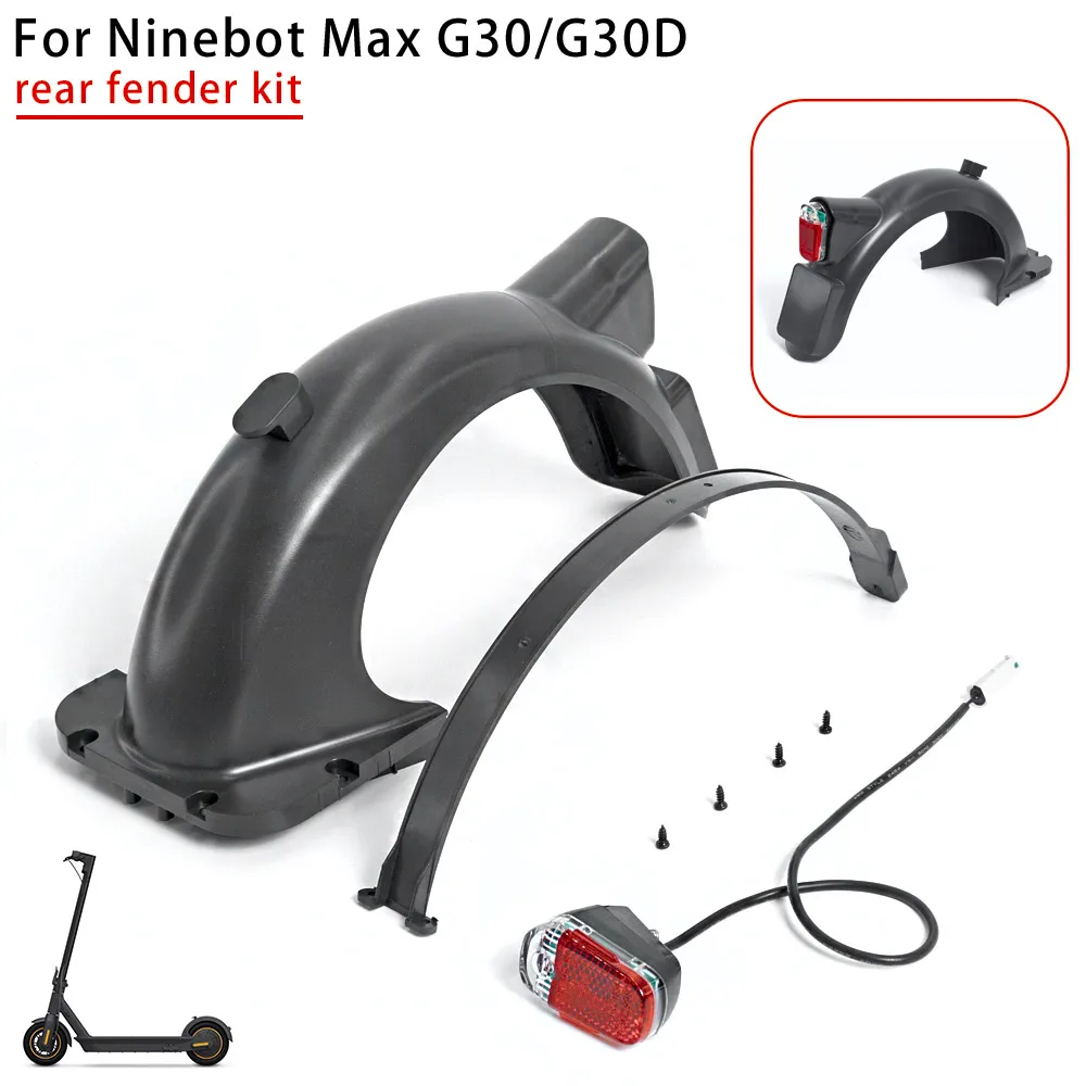 Description Picture 2 of itemRear Fender For Ninebot Segway Electric Scooter MAX G30 G30D Water Baffle Guard Rear taillight Wheel Mudguard Accessories