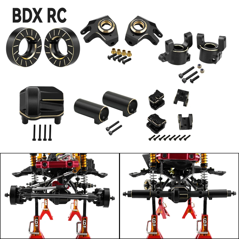 Copertura Differenziale RC Car In Ottone Anteriore E Posteriore Copertura Portale Differenziale Copertura Asse Portale Per Axial Capra 1 10 95051511