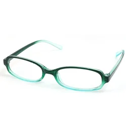 Vintage-Inspired Retro Oval Square Glasses with Colorful Frames and Anti-Blue Light Lenses for Stylish Eye Protection (Gradient Green squar)