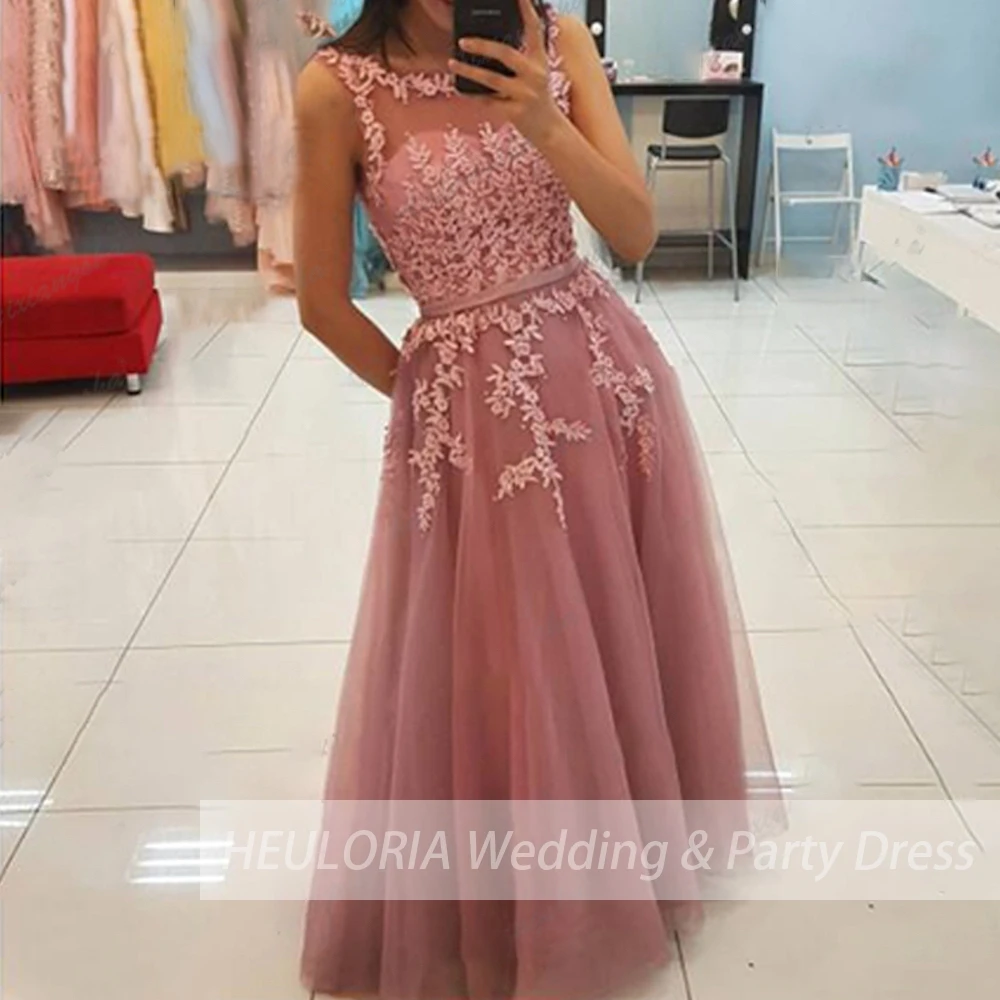 

Elegant Evening Dresses for wedding sleeveless party dress lace beading Long Formal prom Dresses plus size wedding party dress