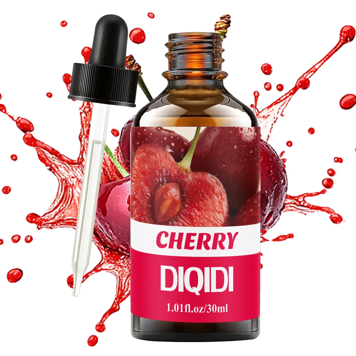 Ефірна олія вишні, ароматична олія, фруктова ефірна олія, чиста олія, зволожуюча та ароматерапевтична ефірна олія. Багатофункціональний