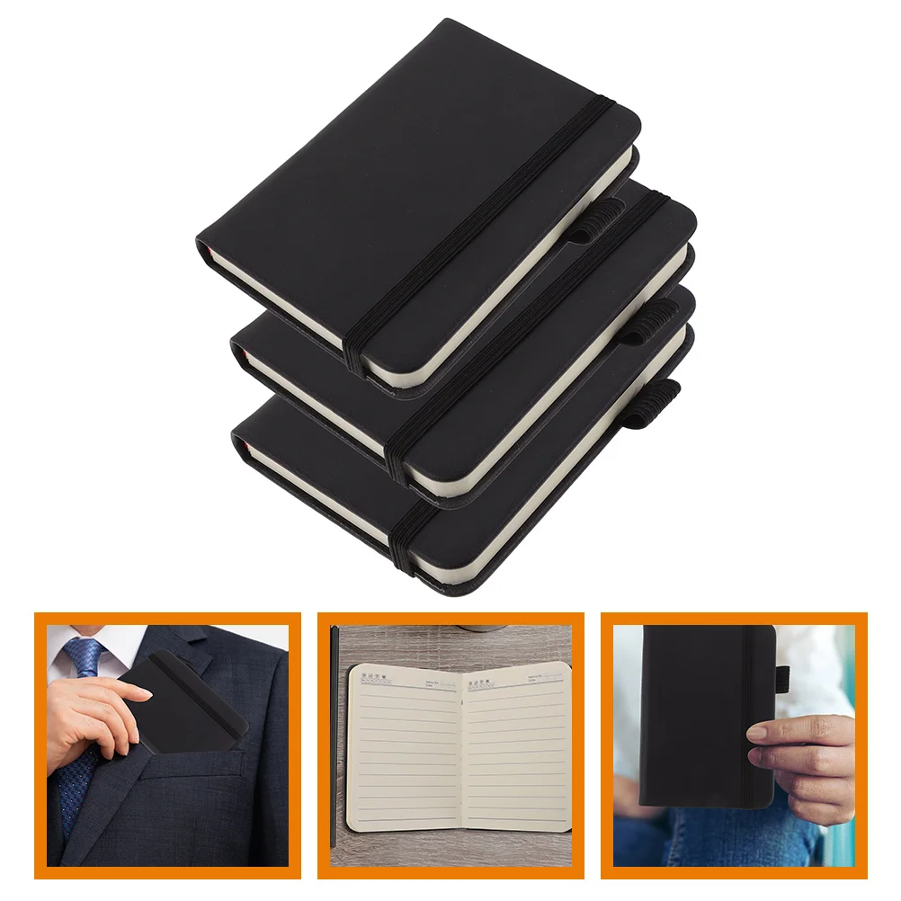 

3 Pcs Journal Writing Note Pads Portable Office Supplies Pocket Notepad Paper Work Notebooks for