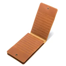 

New Retro First Leather Men Multi Id Card Holder Wallet Leisure Large Capacity Men Credit Card Holder Wallets In Stock