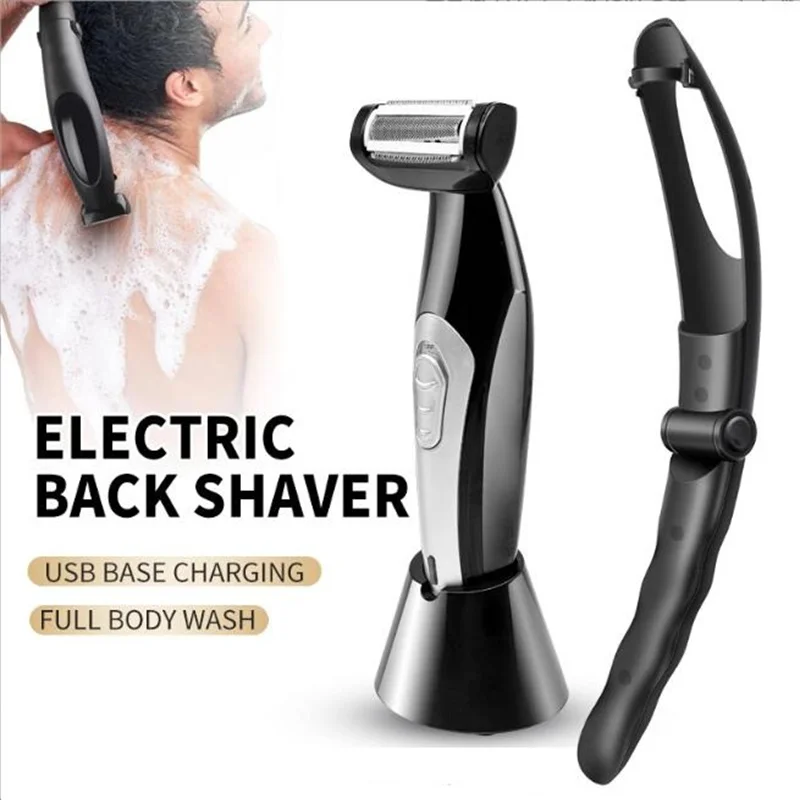 

Electric Man Back Shaver Body Grooming Razor Leg Underarm Groin Shave Machine Pubic Hair Trimmer Face Beard Mustache Clipper