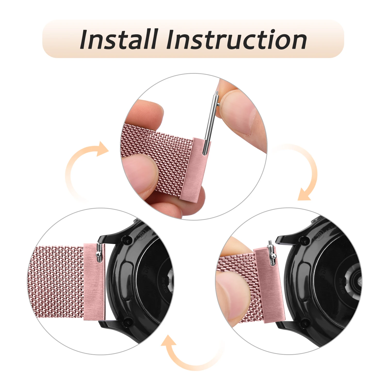 Versatile Smartwatch Strap, 20mm/22mm, Multiple Styles Available