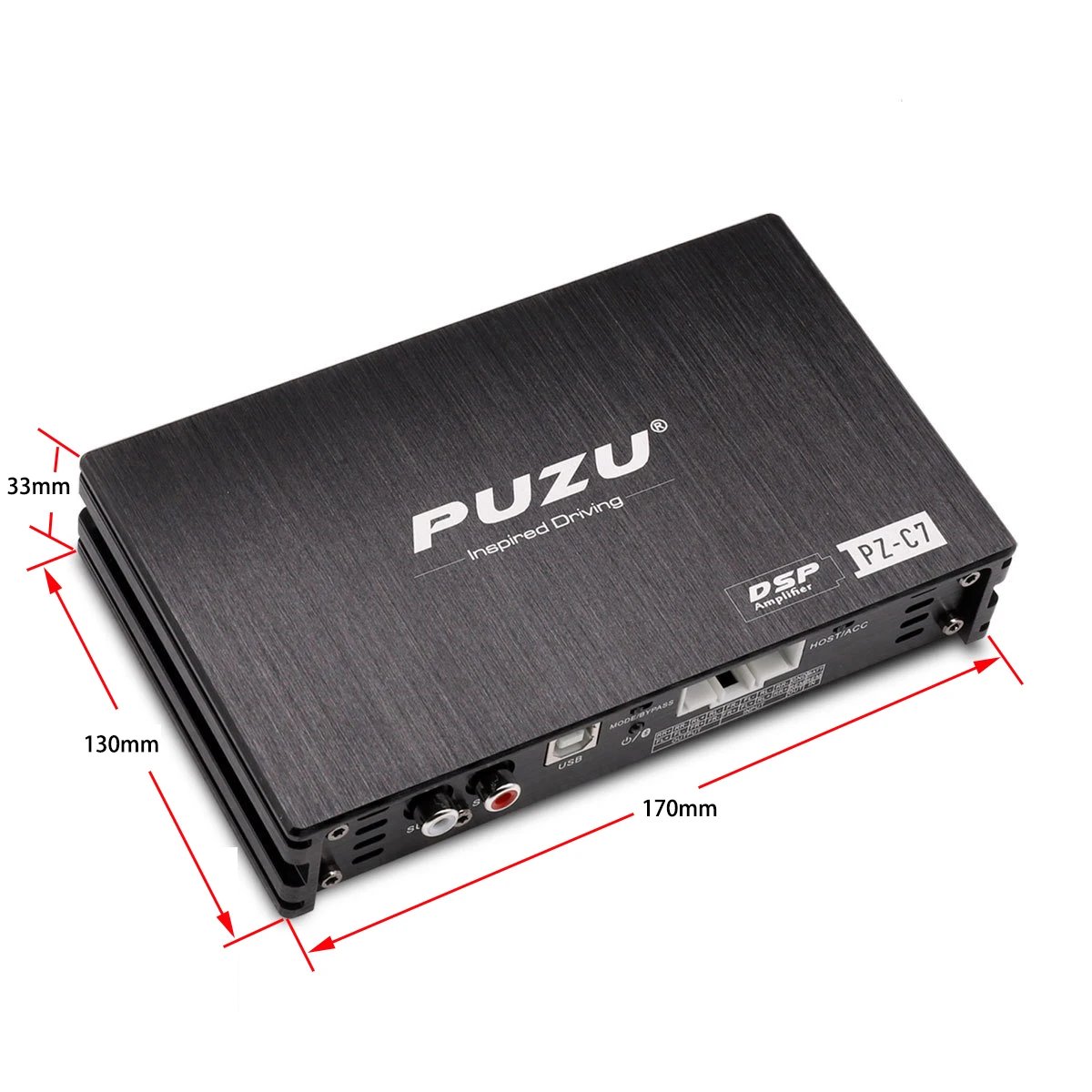 PUZU PZ-C7 와이어링 하네스, 자동차 DSP 앰프, 자동차 라디오 사운드 업그레이드, 도요타용 디지털 오디오 신호 프로세서, 4X150W