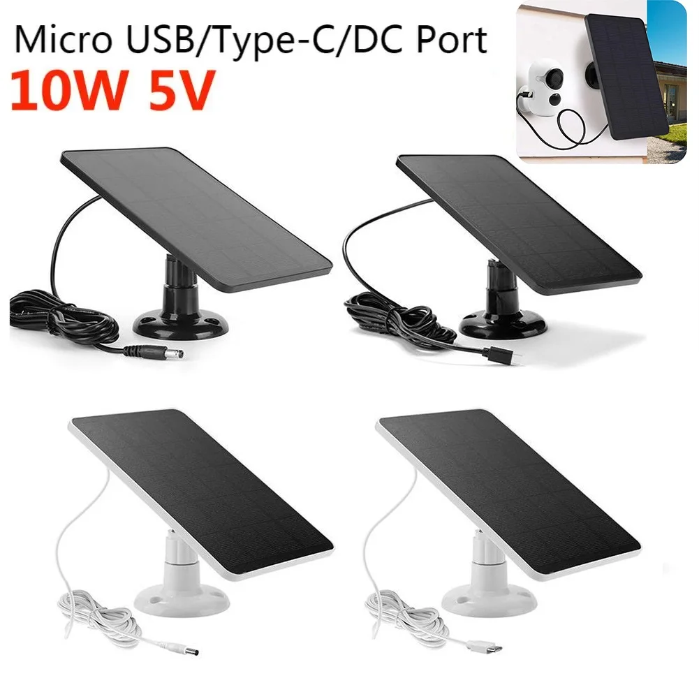 FlexSolar 1 Pack 6W Solar Panel For Security Camera Outdoor