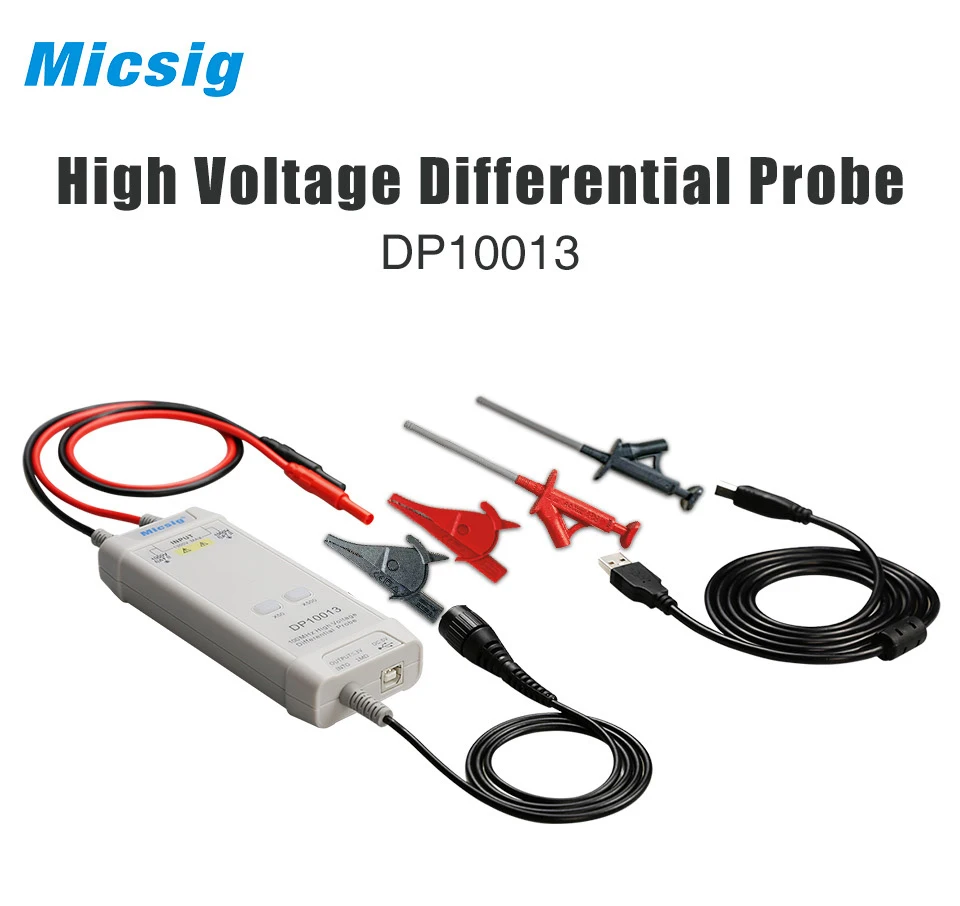 MicsigOscilloscopeDP10013HighVoltageDifferentialProbeKit1300V