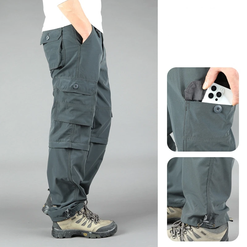 Mens Cargo Hiking Pants Quick Dry,Comfortable,Perfect for Outdoor Working and Camping,Spring Autumn Versatile Outdoor Long Pants - 6
