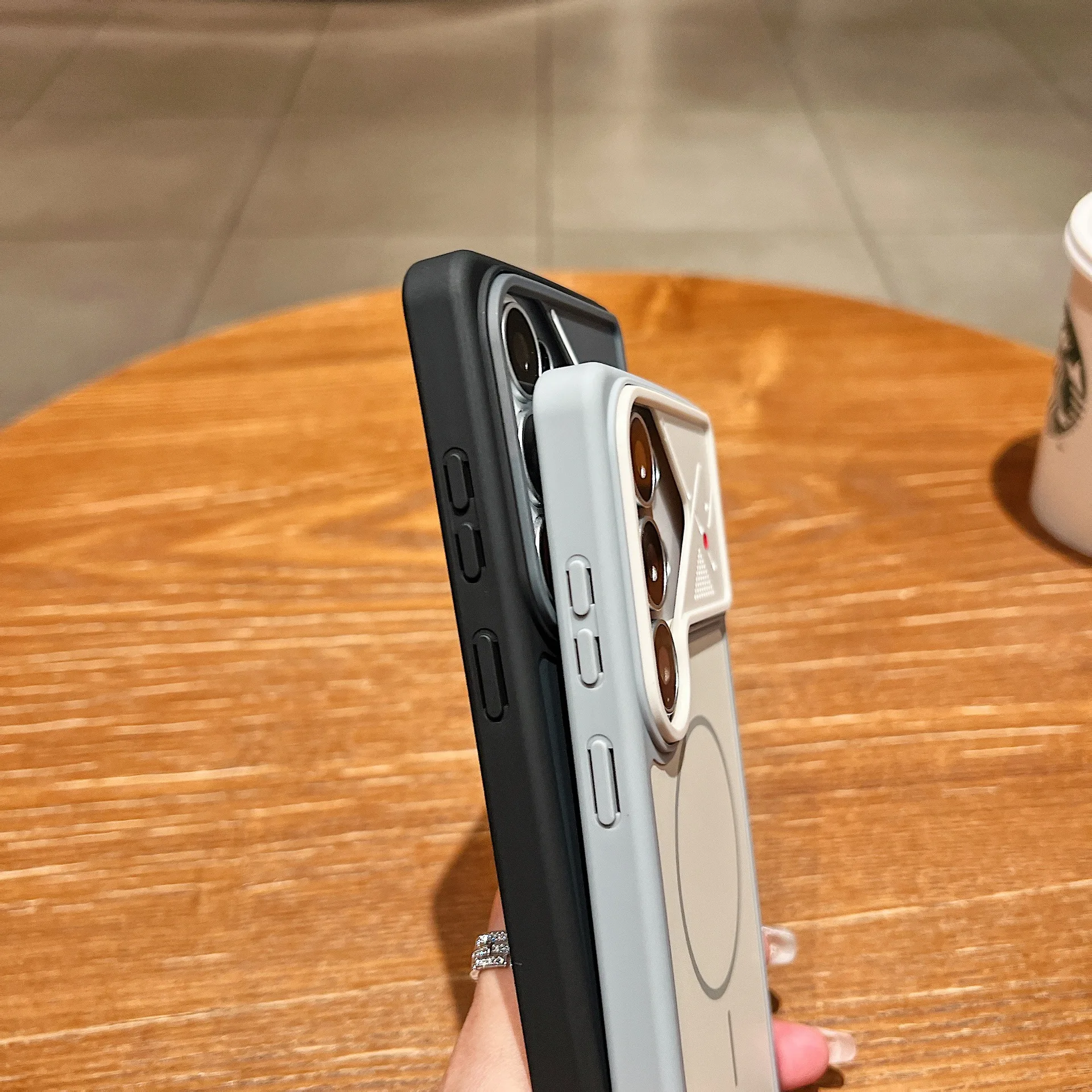 Magnetic Shockproof Silicone Case with Camera Protector and Mag-safe Charging