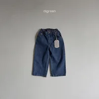 Autumn New Baby Loose Denim Trousers Infant Toddler Straight Leg Pants Fashion Boys Girls Casual Versatile Pocket Jeans Clothes 3