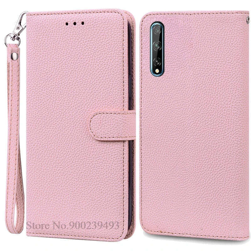 Luxurious Soft TPU Leather Flip Wallet Phone Case with Strap and Card Slots