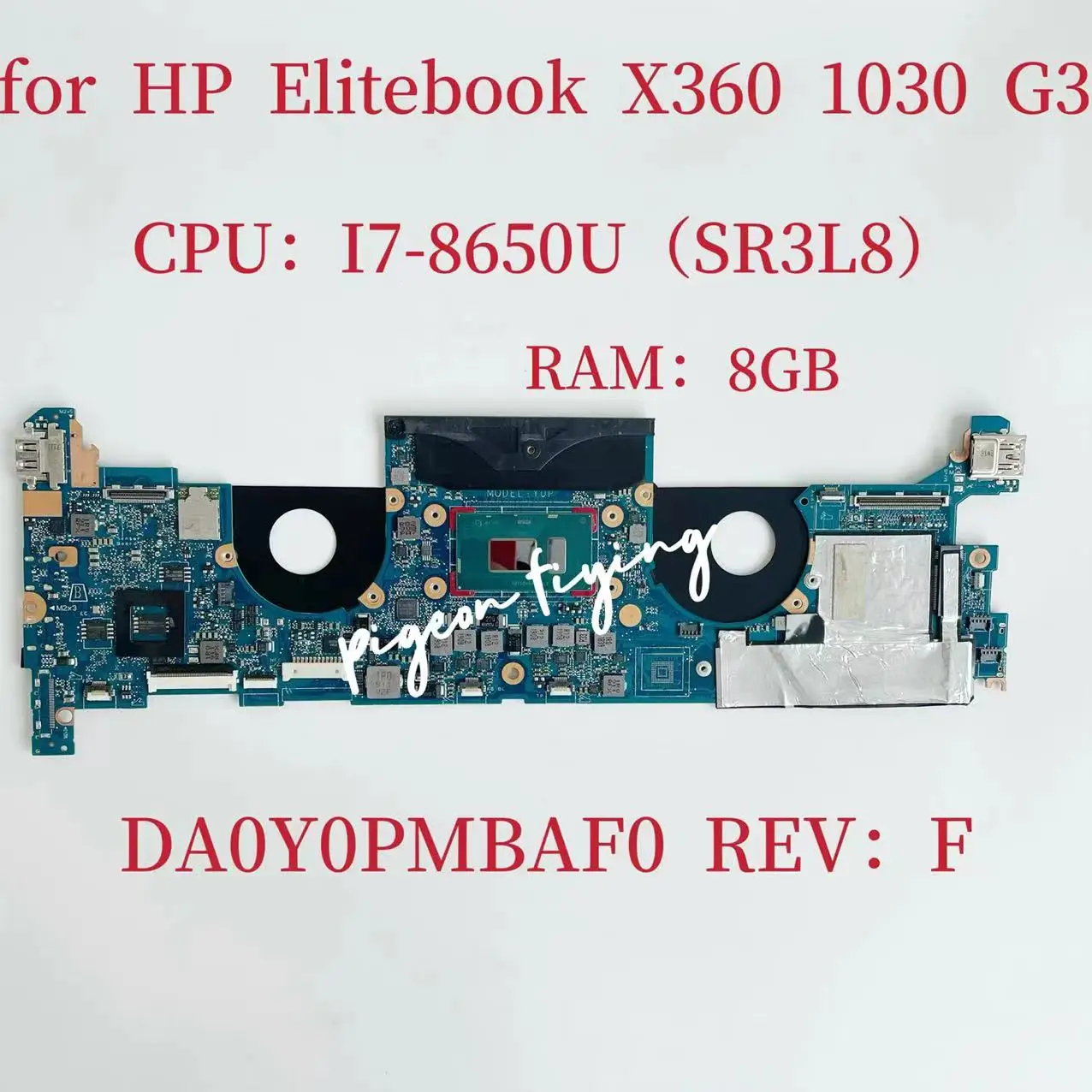 

L31866-601 для HP Elitebook X360 1030 G3 материнская плата для ноутбука CPU: L31866-001 SR3L8 RAM:8GB DA0Y0PMBAF0 REV:F материнская плата