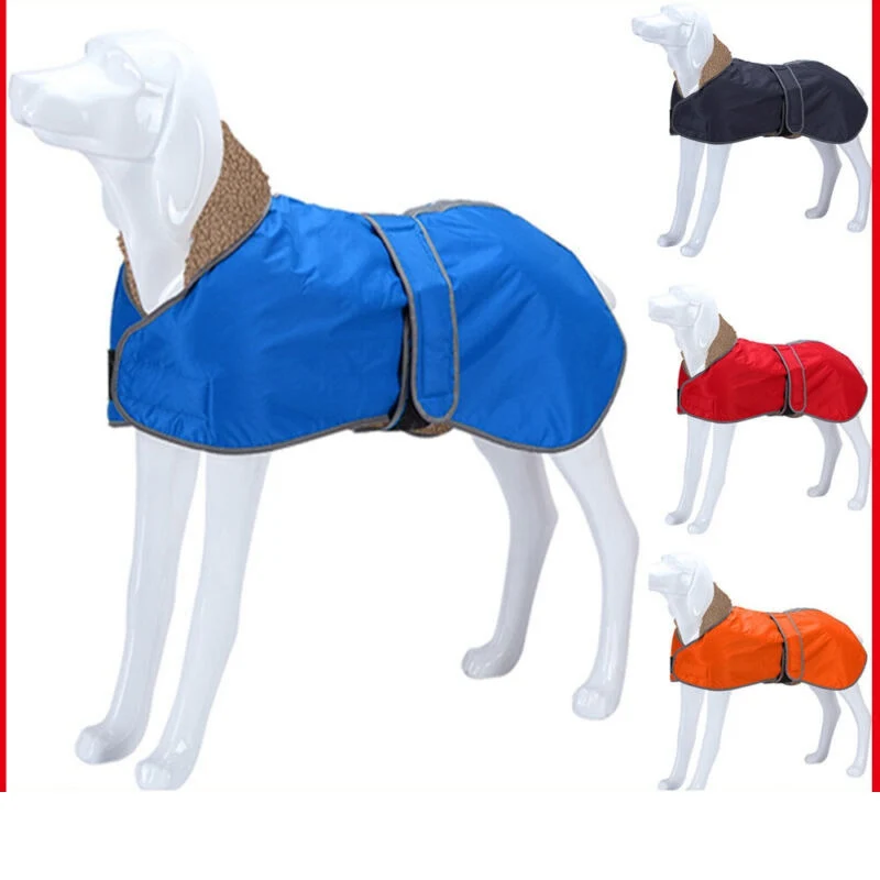 

Reflective Fleece Coat Warm Waterproof Dog Winter Jacket Raincoat Dog clothes