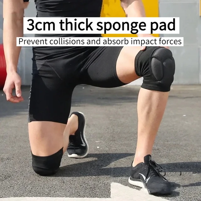 1pair Knee Pads Sports Knee Pads Anti-collision Thickened Sponge Kneepads Brace Support for Gym Basketball Volleyball Dancing 4