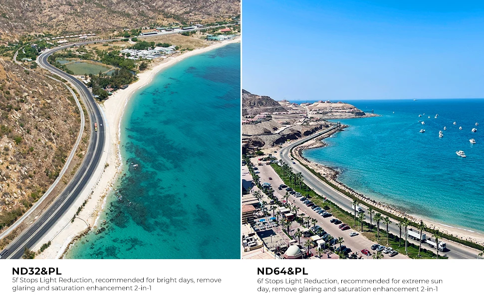 K&F Concept Filter for DJI Mavic 3 Classic, ND3z&PL ND64&PL Sf Stops Light Reductian