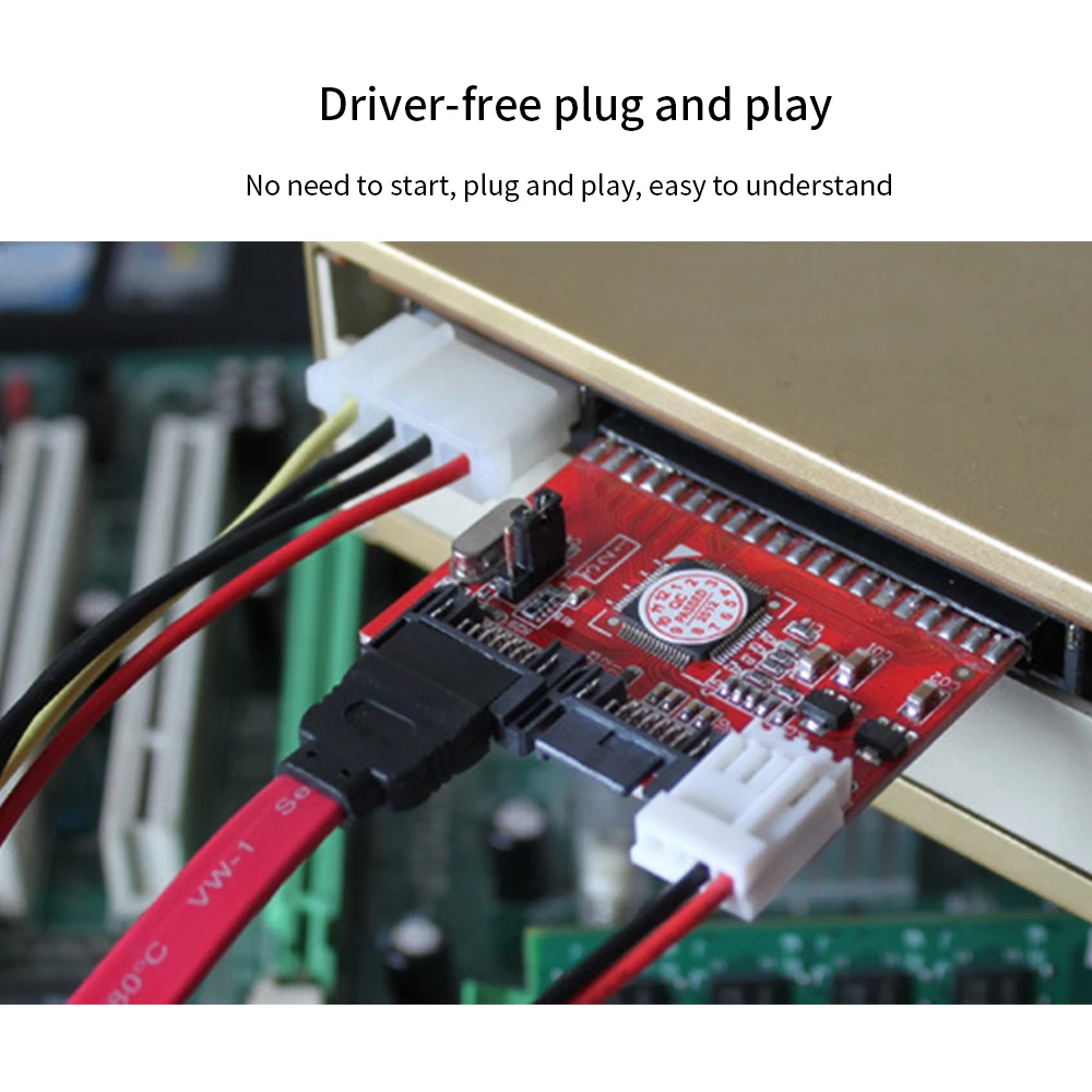 TISHRIC IDE���� SATA ����� ī��, 2.5 3.5 ��ġ IDE �ϵ� ����̺�, ����� ��ȯ ��ǻ�� �ϵ� ��ũ �������� ī��