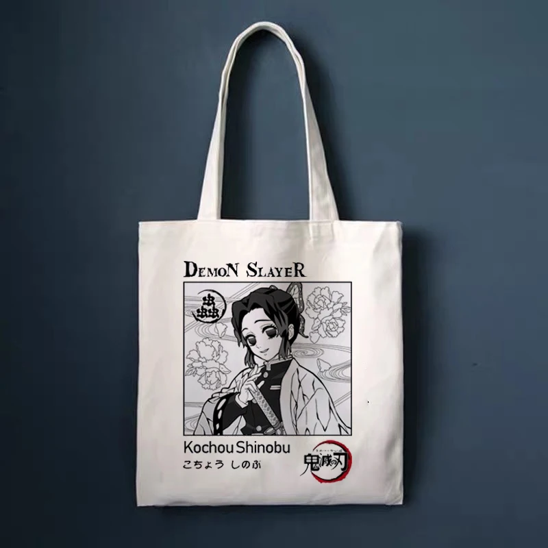 Women bags Demon Slayer Anime Bag Shoulder bag 2021 y2k Canvas Shopper Bag Designer Large women's bag punk Punk Goth School Bag 