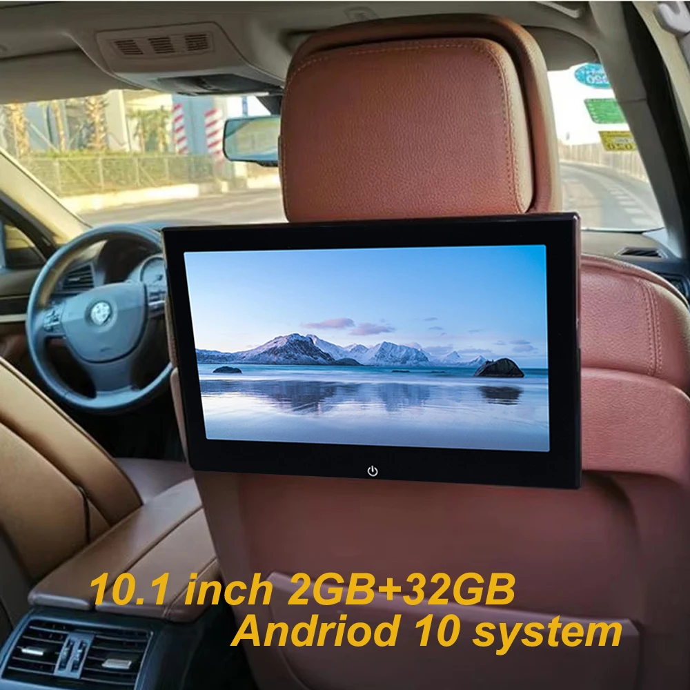 10.1 Inch Android Car Headrest Monitor Tablet PC GPS Tracker 4K WIFI ...