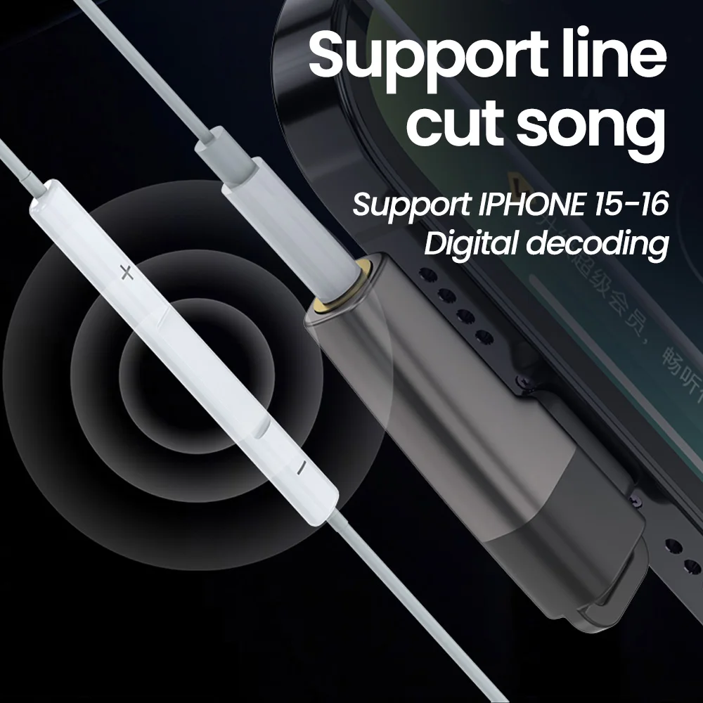 Elough Type-c to 3.5mm earphone Mini adapter Audio Adapter To 3.5mm Headphone Jack converter for iphone 16 Samsung converter type c to 3.5mm adapter usb to 3.5mm adapter