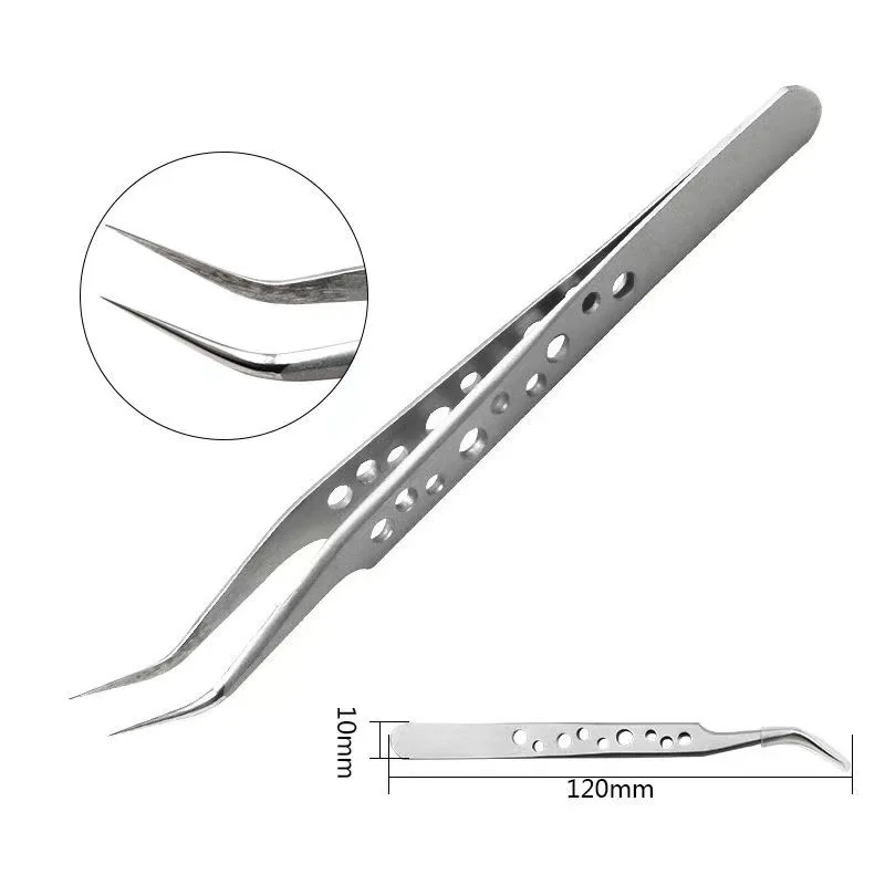 Industrial Precision Tweezers Anti-static Magnetic Stainless Steel Tweezers Set For Electronics Soldering Maintenance Hand Tools precision tweezers