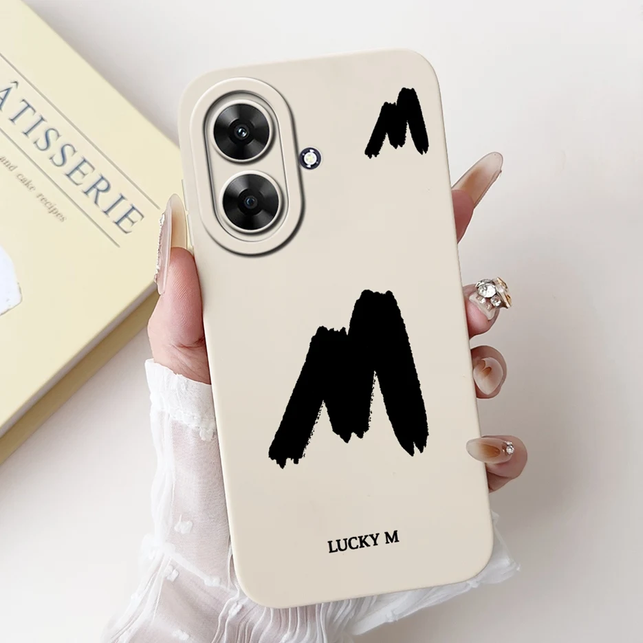 Cute Lucky Letters Soft Silicone Phone Case Cover - Stylish Protective s Coque