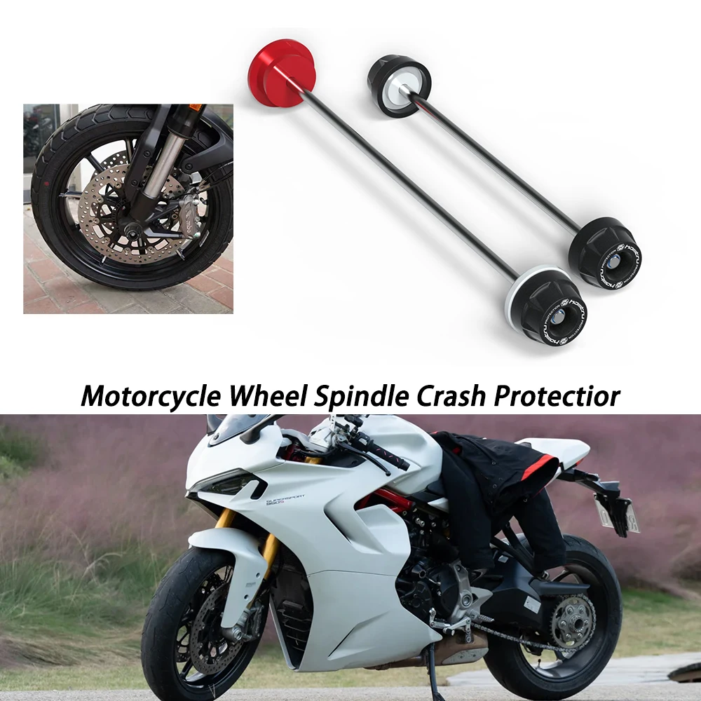 Ducati SuperSport 950 S 2021-2025 용 오토바이 전방 후방 휠 액슬 충돌 방지 슬라이더 패드 휠 스핀들 보호