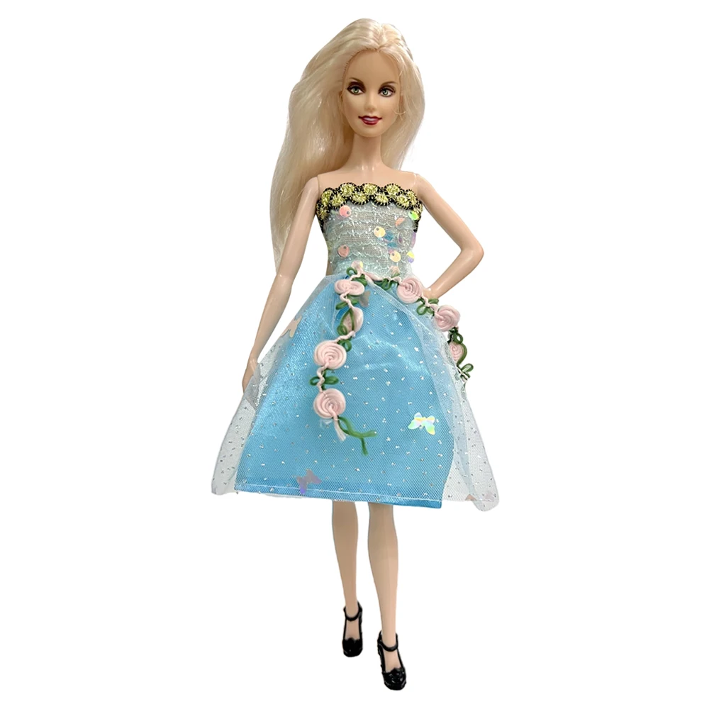 Tops de malha feitos à mão para Barbie, vestido original, roupas para Barbie,  boneca BJD 1/6, acessórios para meninas, brindes para crianças - AliExpress