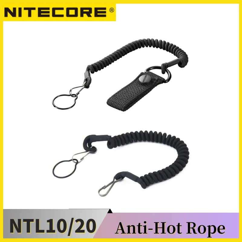 Nitecore NTL10 NTL20 Flashlight Tactical Lanyard Punched Stainless Steel Ring Safety Rope For 25.4mm Diameter Lamp mini flashlight,flashlight holster,flashlight holder,flashlight diffuser,flashlight handle,flashlight switch cap,led flashlight reflector