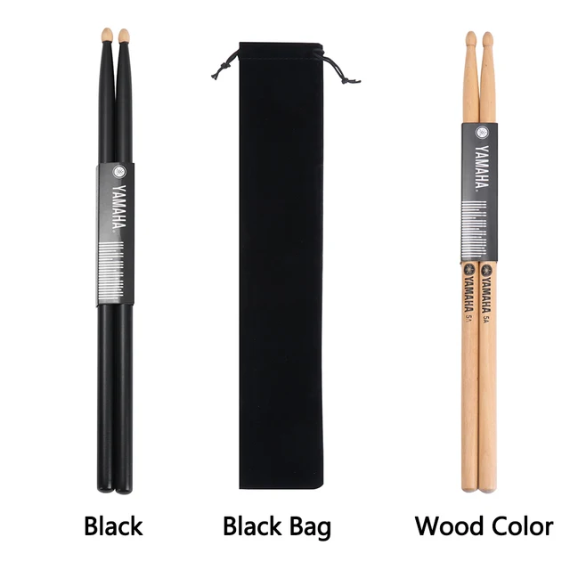1 Pair Black 5A Drum Sticks