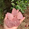 Natural Rose Quartz Source Of Life Figurine Stones Carved Crystal Ornament Healing Reiki Home Decoration 1pcs 4