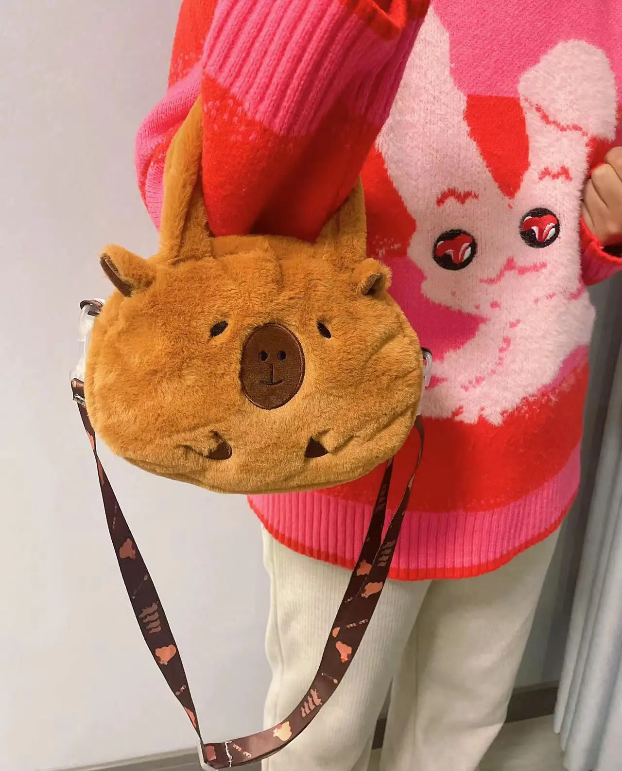 Dolphin plush backpack crossbody bag women handbags Capybara