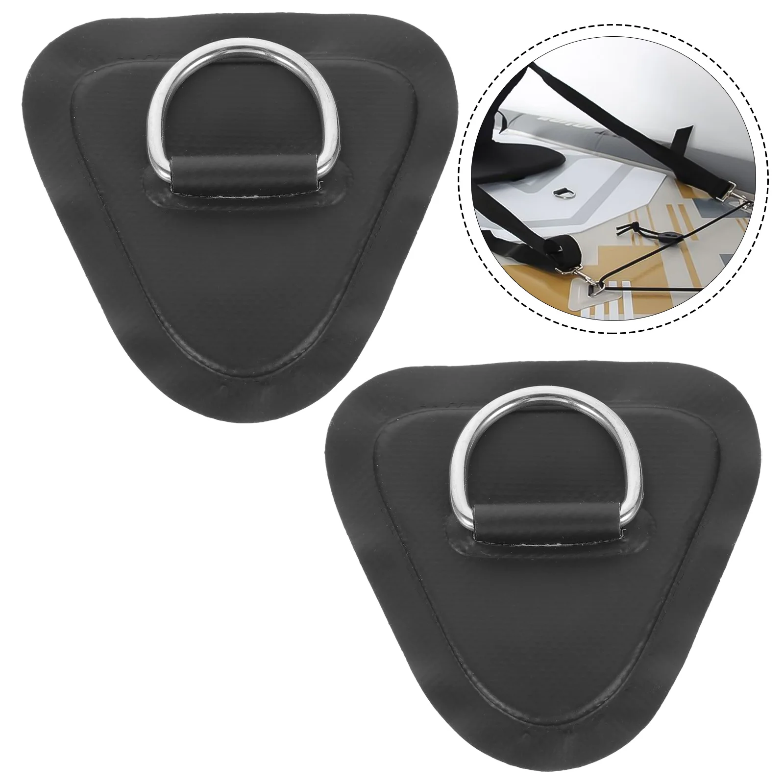 

2Pcs Surfboard Cord Rings Boat Ring Fittings Kayak Back Buckle Kayak Cords Fixing Buckle