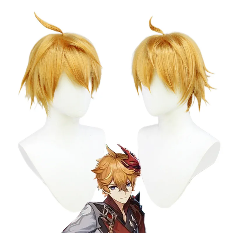 Game Genshin Impact Tartaglia Costume Cosplay Childe Tartaglia Wig Ajax Anime Carnival Clothes Christmas Halloween P