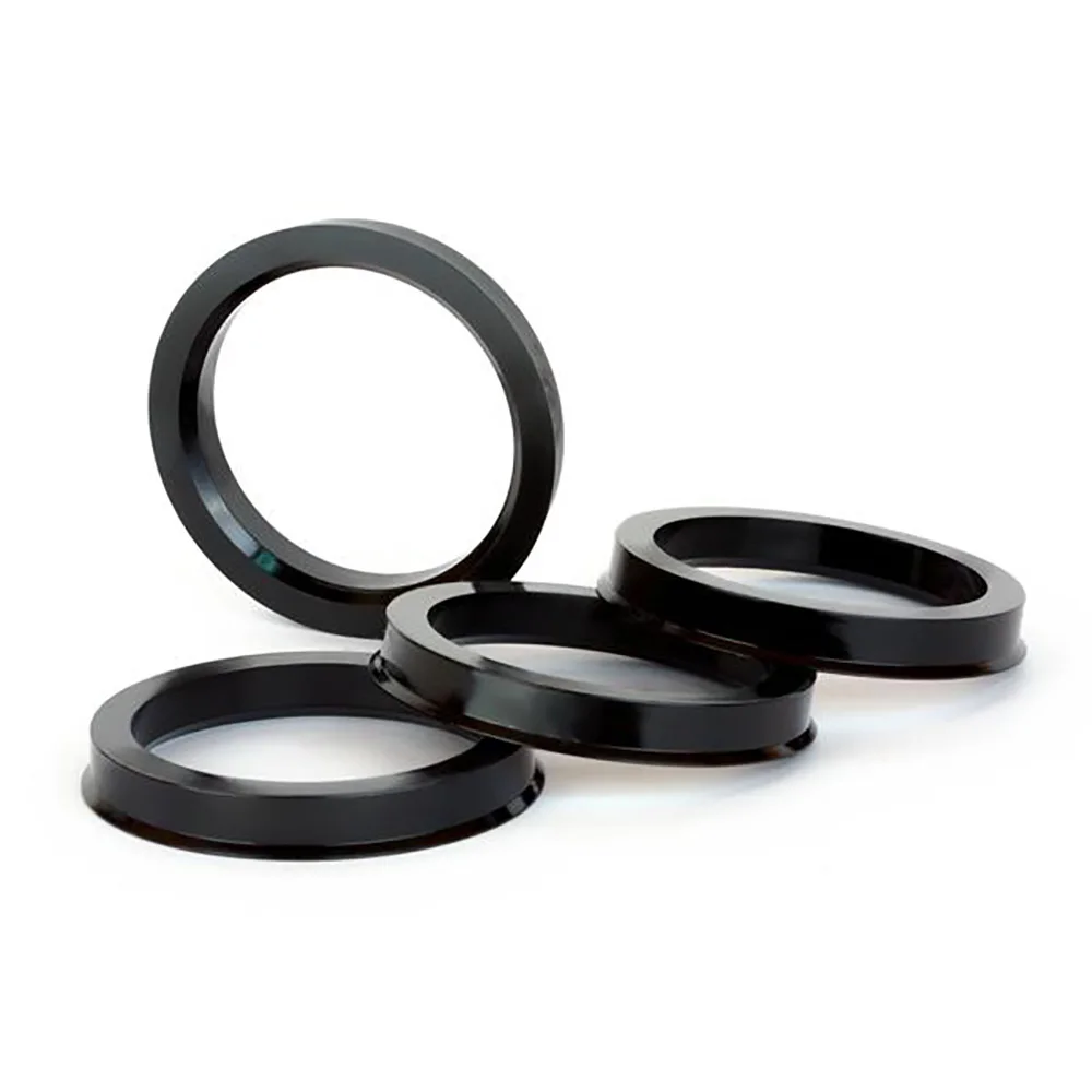 Anelli Centrali Per Mozzo Auto MACHSWON - Plastica Nera, 73,1mm A 56,6mm - Set Da 4 - 2