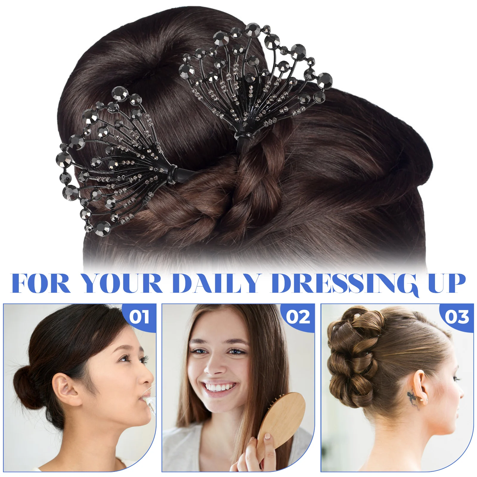 Hair Bun Maker Women Hair Bun Fixed Hairband Exquisite Bun Maker Hair Convenient Making Headband