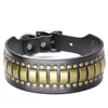 Genuine Leather Big Dog Collar 2inch Wide Diamond Dog Collars Durable Spike Pet Necklace Luxury for Medium Large Dogs Pitbull 3