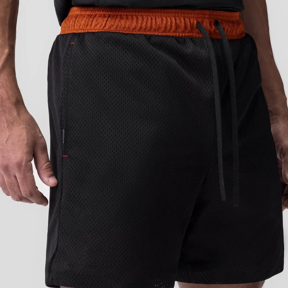 American Style Trendy Spring Summer New Men's Shorts Sport Fitness Color Block Running Exercise Mesh Basketball Shorts For Men