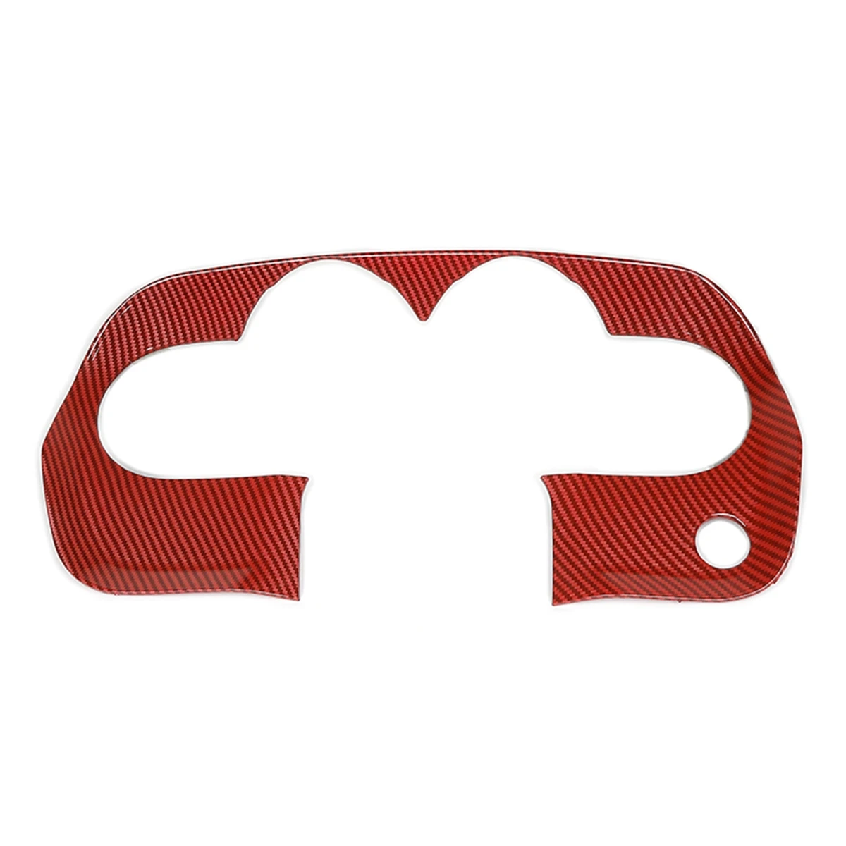 

Dashboard Panel Central Control Instrument Trim Cover for Dodge Challenger 2009-2014 Interior Accessories, Red