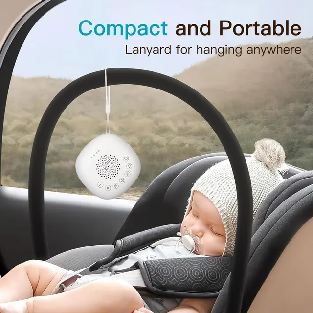 White Noise Sound Machine with 24 Soothing Sounds Sleep Aid for Babies Kids Adults Rechargeable Night Light Newborn Gifts 5