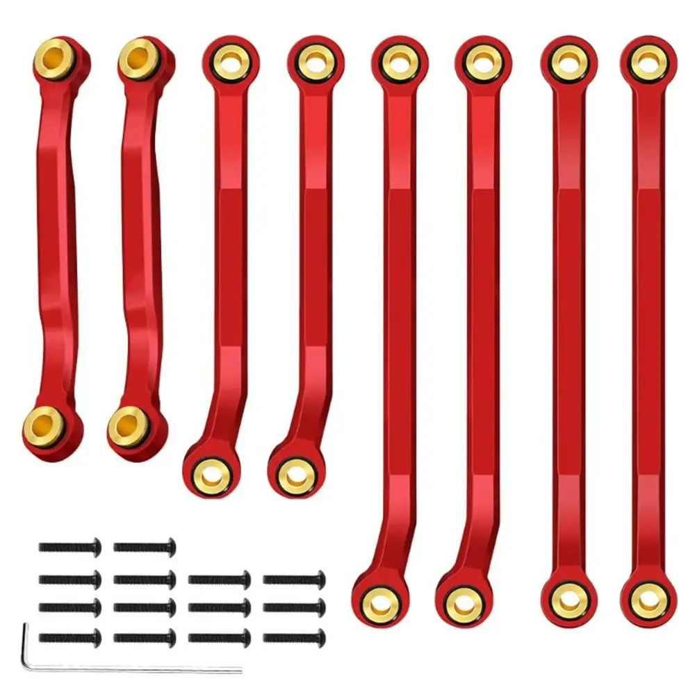 

High Trail Heightened Steering Link Repair Aluminum Alloy Chassis Links Set 1/18 RC Car Linkage Kit for Traxxas 1/18 TRX-4M