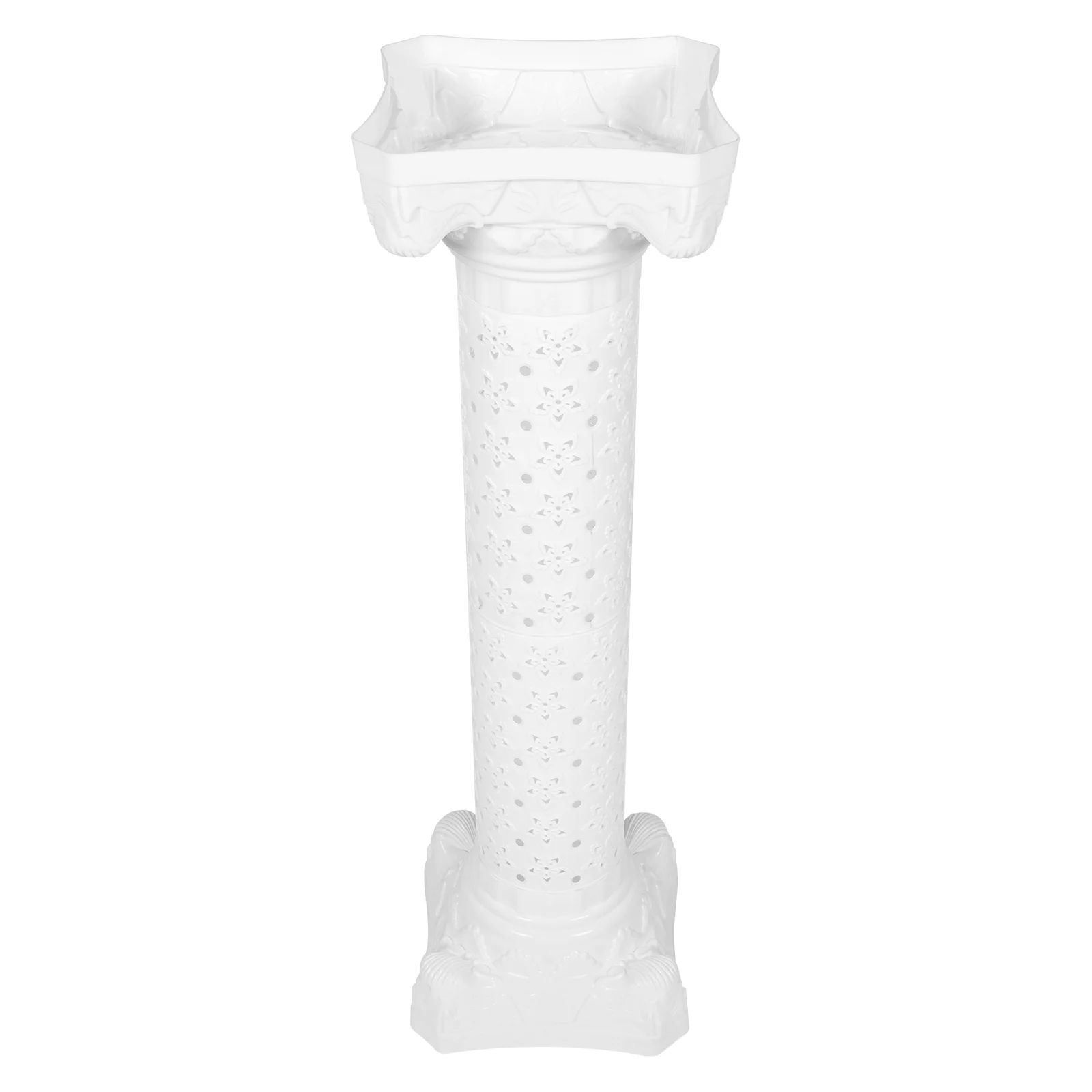 

Greek Column Statue Tall Display Pedestal White Roman Pillar Stand Wedding Centerpiece Flower 40 X 12