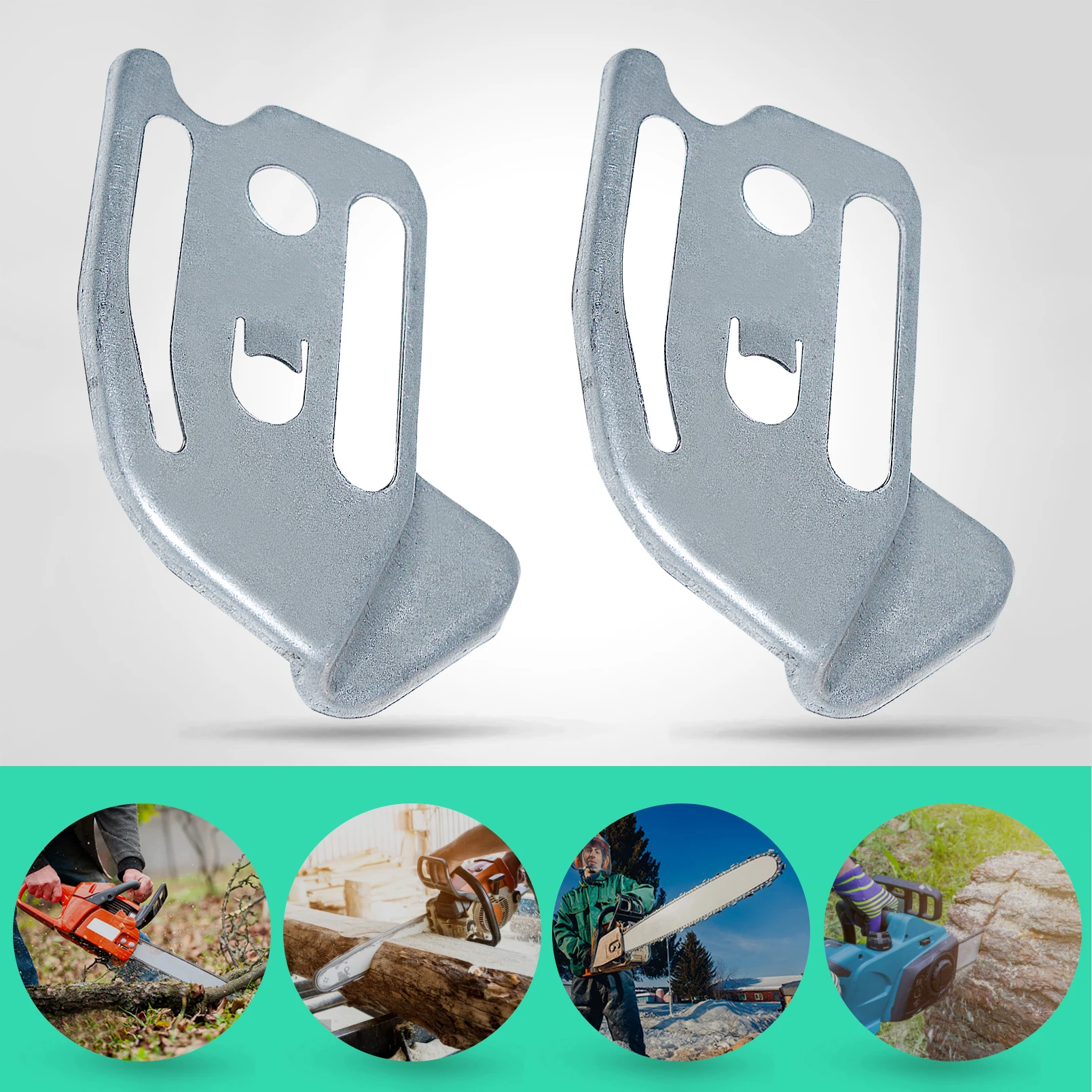 Chainsaw Parts Kit 2pcs/lot Chain Guide Bar Mounting Plate For Partner 350 351 Chainsaw Replacement Spare Tool Part