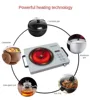 2200W Ceramic Electric Hot Plate,220V Electric Ceramic Stove Touch Control Infrared Cooker,Single Burner Cooktop For Cooking BBQ 4