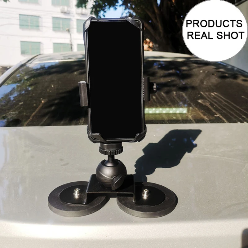 Supporto Magnetico Per Fotocamera Con Testa A Sfera 360° – Base Magnetica 66mm, Slitta Fredda E Vite 1/4-20, Portata 20kg