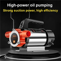 Pompe Électrique DC 12V 24V 48V 220V pour Huile et Eau Portable Haute Puissance Usage Industriel ou Véhicule Pompe Diesel avec Poignée 3
