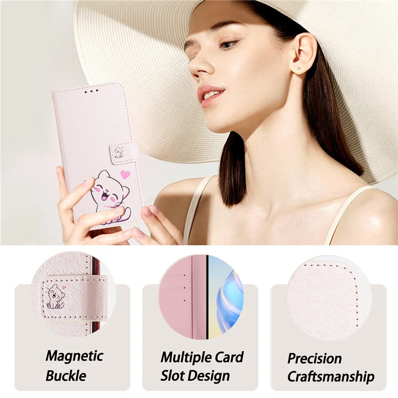 Magnetic Flip Leather Wallet Phone Case with Card Slots - Premium Design